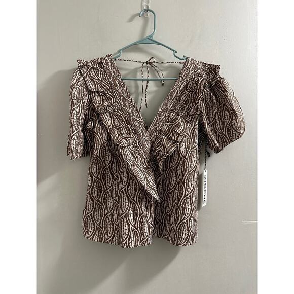 St. Roche‎ Sabine Top in Cold Brew Cream 2 - Picture 2 of 8